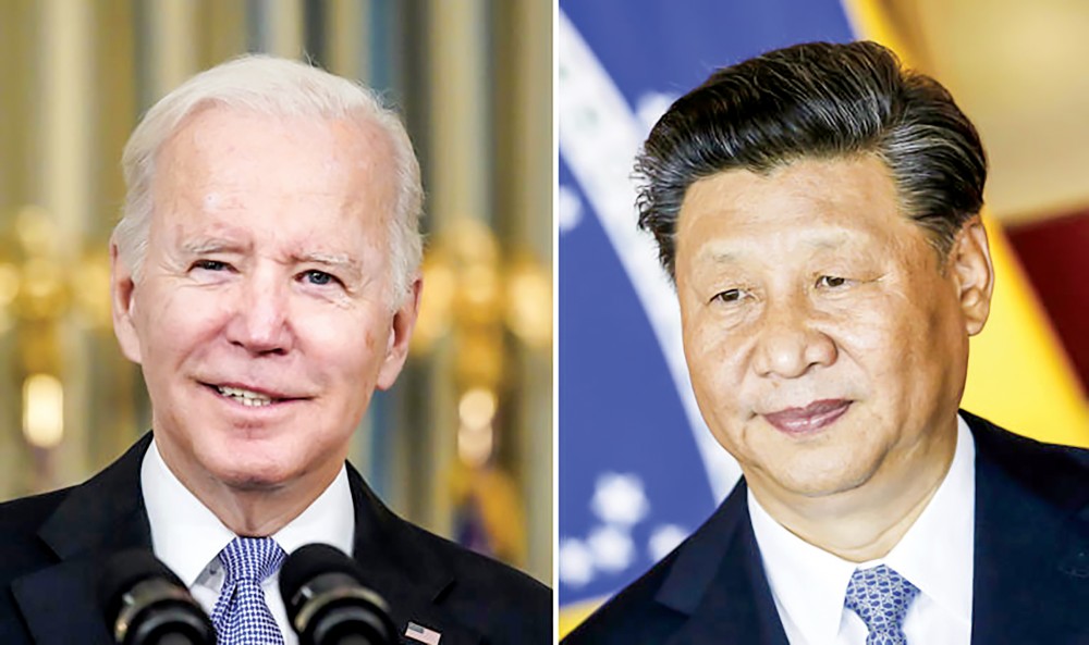 Tổng thống Biden (trái) và Chủ tịch Tập Cận Bình. Ảnh: AP
