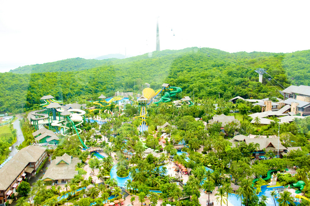 Một góc công viên nước hàng đầu châu Á - Aquatopia Water Park tại đảo ngọc Phú Quốc.