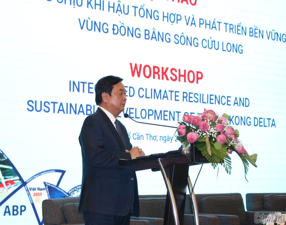 Bộ trưởng Bộ NN&PTNT Lê Minh Hoan phát biểu tại hội thảo.