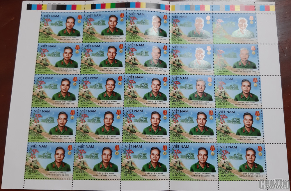 Ra mắt và phát hành bộ tem Chiến sĩ cách mạng Hoàng Thế Thiện