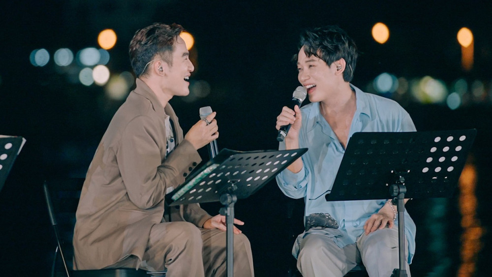 Điểm sáng của nhạc Việt Trúc Nhân và Ali Hoàng Dương trong chương trình “Xuân hạ thu đông rồi lại xuân”. Ảnh: thanhnien.vn