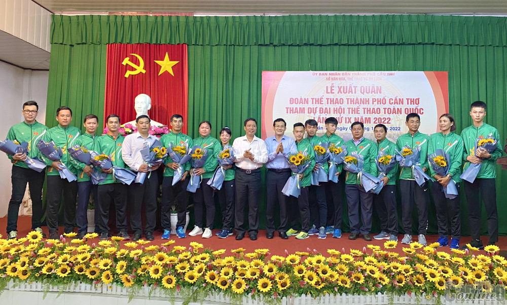 Đoàn thể thao TP Cần Thơ xuất quân tham dự Đại hội Thể thao toàn quốc lần IX-2022