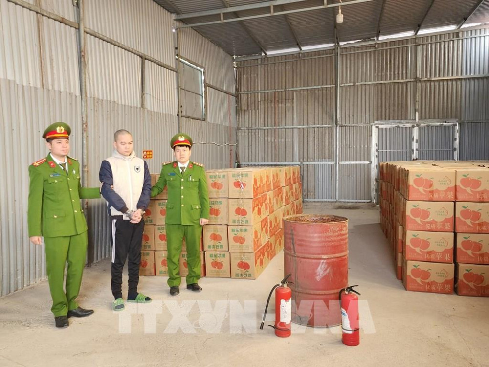 Đối tượng Nguyễn Mạnh Phái bị bắt giữ. Ảnh: TTXVN