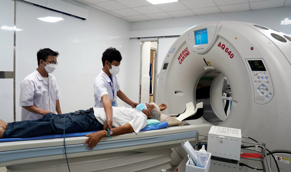 Dấu ấn 5 năm của Bệnh viện Đa khoa Hòa Hảo - Medic Cần Thơ BV Đa khoa Hòa Hảo - Medic Cần Thơ đầu tư hệ thống máy chụp cắt lớp vi tính 640 lát cắt hiện đại duy nhất tại ĐBSCL. Ảnh do BV cung cấp