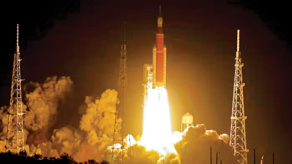 Tàu vũ trụ Orion được Mỹ phóng ngày 16-11-2022 trong sứ mệnh thám hiểm Mặt trăng.