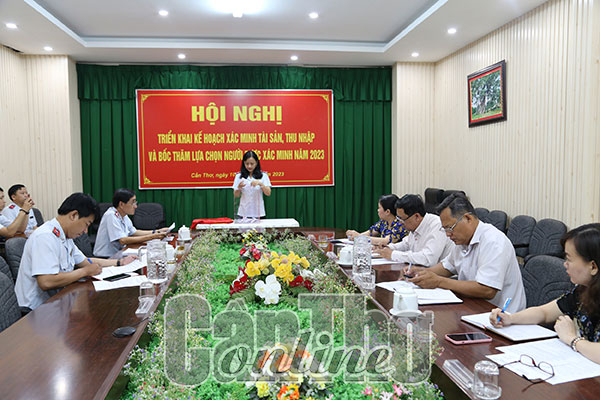 Bốc thăm xác định 29 người được xác minh tài sản thu nhập năm 2023