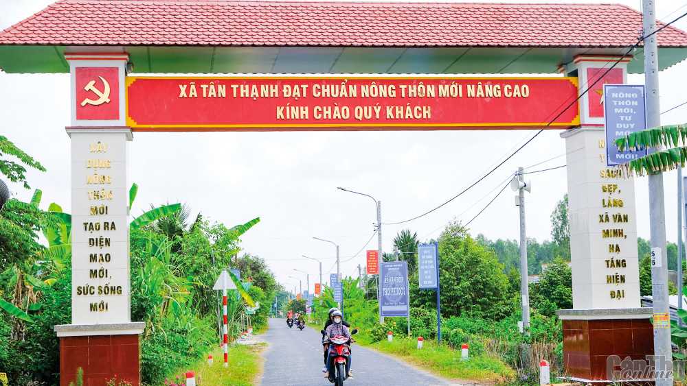Xã NTM nâng cao Tân Thạnh, huyện Thới Lai.