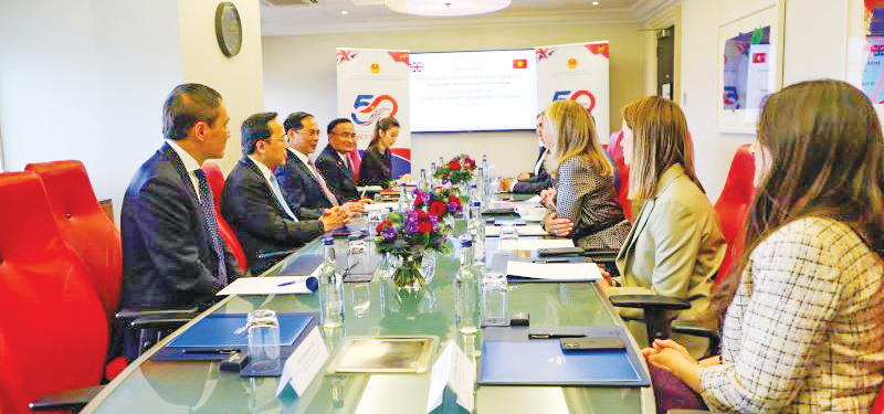 Quang cảnh buổi tiếp. Ảnh: nhandan.vn