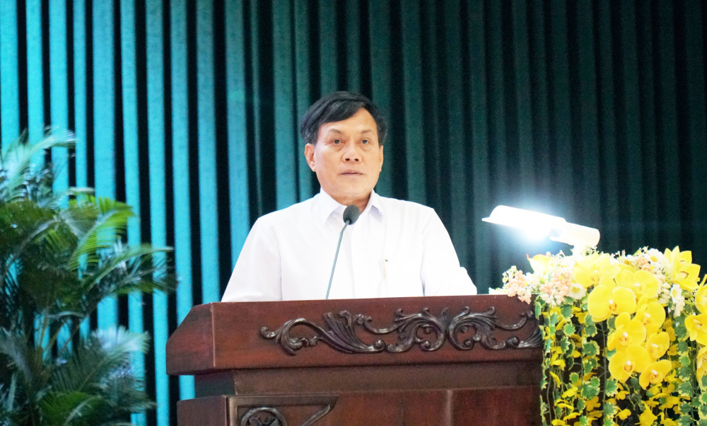  Đồng chí Nguyễn Ngọc Hè, Phó Chủ tịch UBND TP Cần Thơ phát biểu kết luận hội nghị.