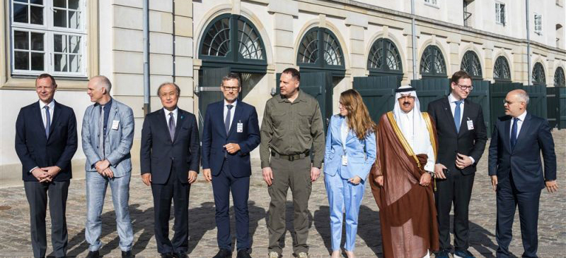 Hội nghị thúc đẩy hòa bình Ukraine tại Đan Mạch hôm 24-6. EPA