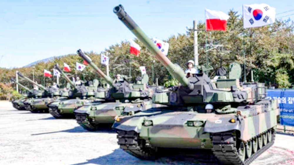 Xe tăng chiến đấu “Báo đen” K2 do Hàn Quốc sản xuất. Ảnh: Eurasian Times