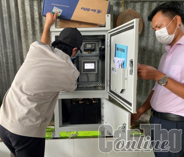 Trạm quan trắc nước mặt, kiểm soát xâm nhập mặn được lắp đặt trên địa bàn TP Cần Thơ.