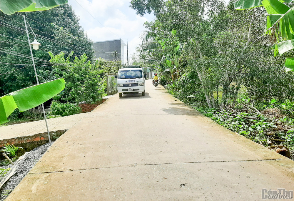 Nhiều tuyến đường ở phường Ba Láng được nâng cấp khang trang.