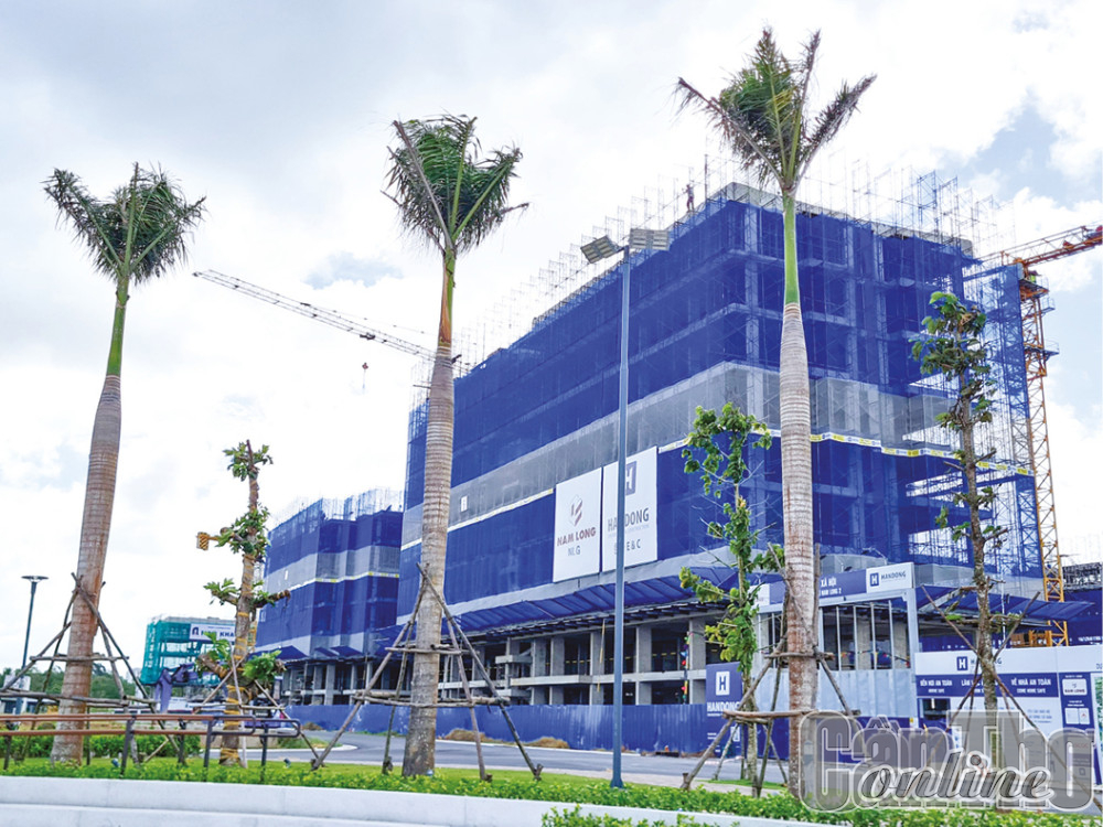 Chung cư nhà ở xã hội Nam Long 2 góp phần tạo thêm quỹ nhà ở cho thành phố Chung cư nhà ở xã hội Nam Long 2 đang được xây dựng.
