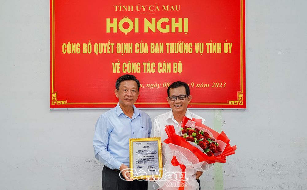 Nhà báo Ngô Minh Toàn giữ chức Tổng Biên tập Báo Cà Mau