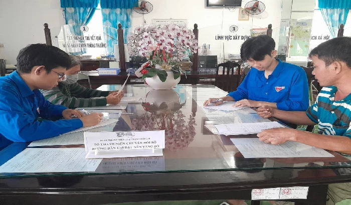 Thành lập 36 đội hình và 26 nhóm
tình nguyện viên tuyên truyền chuyển đổi số và dịch vụ công trực tuyến