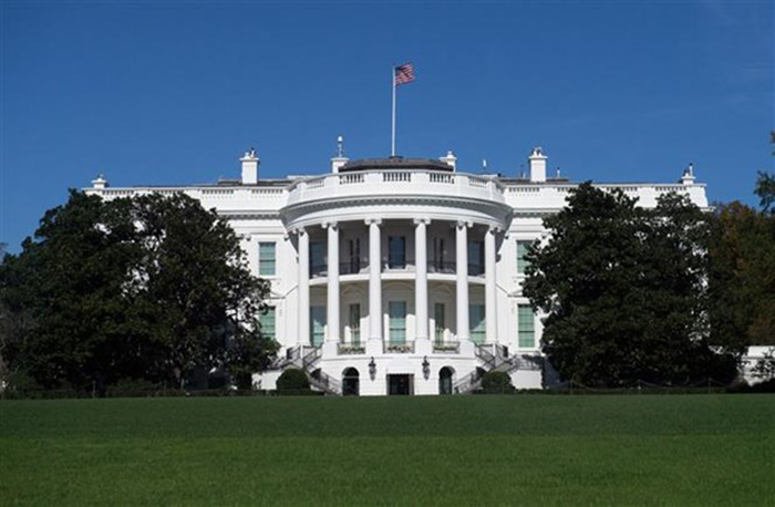 Nhà Trắng tại Washington, D.C. (Mỹ). Ảnh: AFP/TTXVN