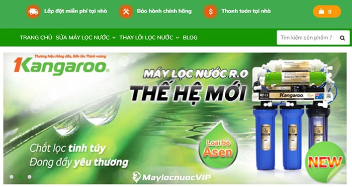 Máy lọc nước Tuấn Hưng: Đại lý máy lọc nước Kangaroo chính hãng