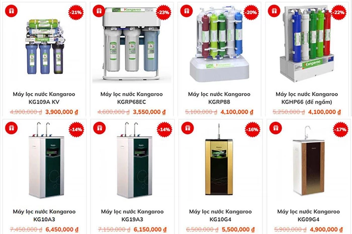 Máy lọc nước Tuấn Hưng: Đại lý máy lọc nước Kangaroo chính hãng