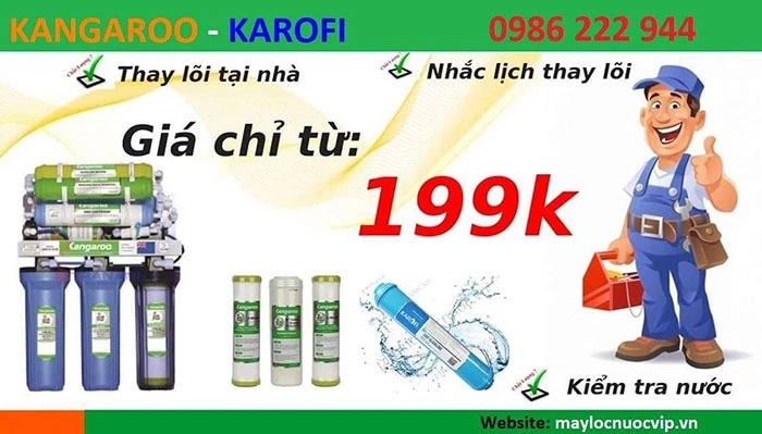 Máy lọc nước Tuấn Hưng: Đại lý máy lọc nước Kangaroo chính hãng