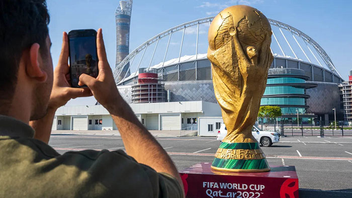 Saudi Arabia quyết tâm tổ chức World Cup, một phần vì quốc gia láng giềng Qatar đã có vinh dự này hồi năm ngoái. Ảnh: Getty Images