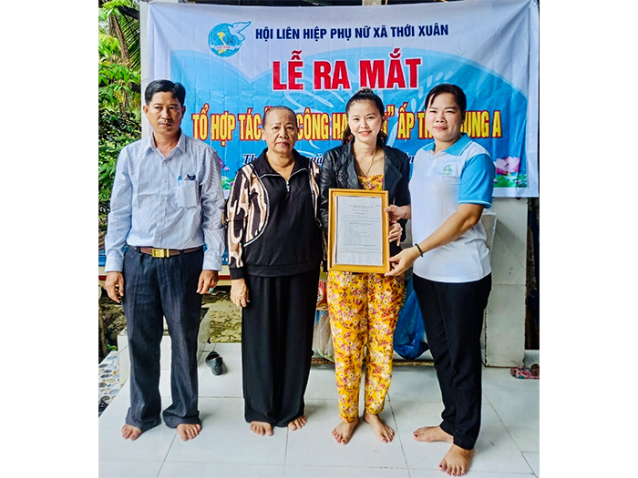 Ảnh do Hội LHPN xã Thới Xuân cung cấp