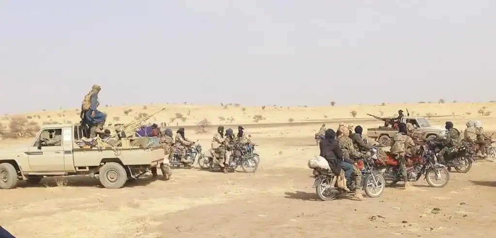 Các tay súng ISSP tại Menaka, phía Đông Mali. Ảnh: Greydynamics