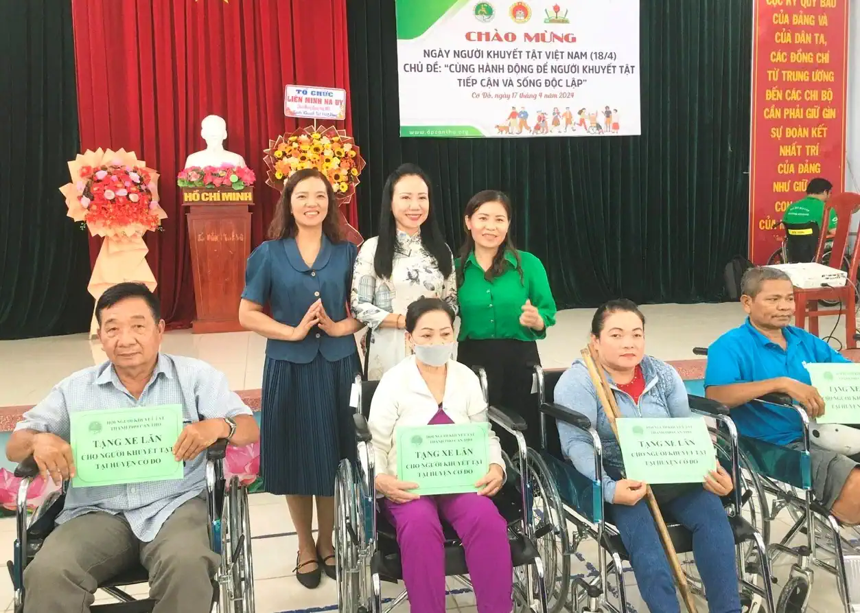 Tỉnh Hội Cần Thơ họp mặt kỷ niệm Ngày Người khuyết tật Việt Nam
