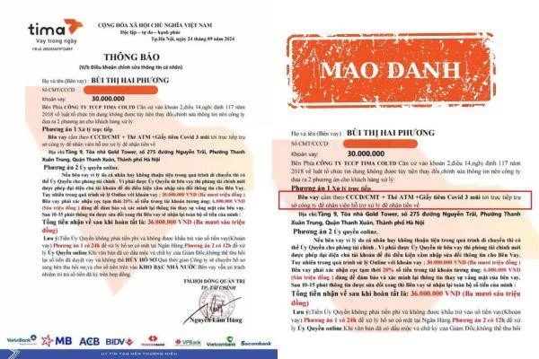 Gia tăng thủ đoạn lừa đảo vay trực tuyến: Mạo danh thương hiệu, giả hợp đồng vay