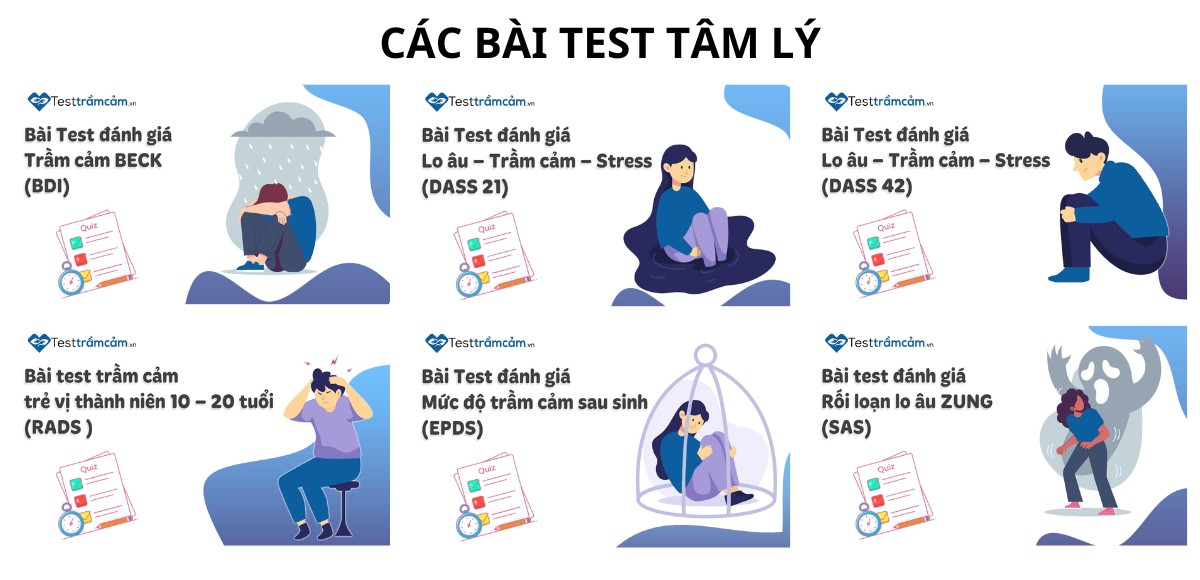 Làm bài test trắc nghiệm kiểm tra mức độ trầm cảm online miễn phí
