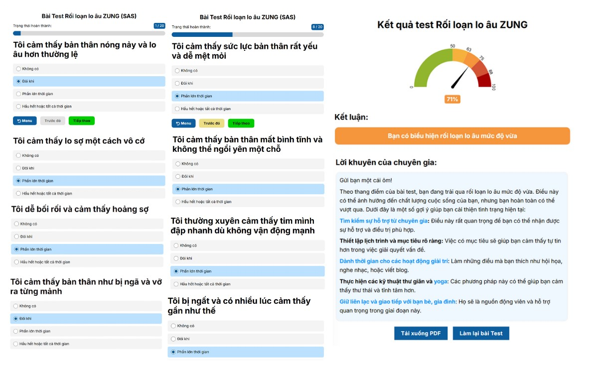 Làm bài test trắc nghiệm kiểm tra mức độ trầm cảm online miễn phí