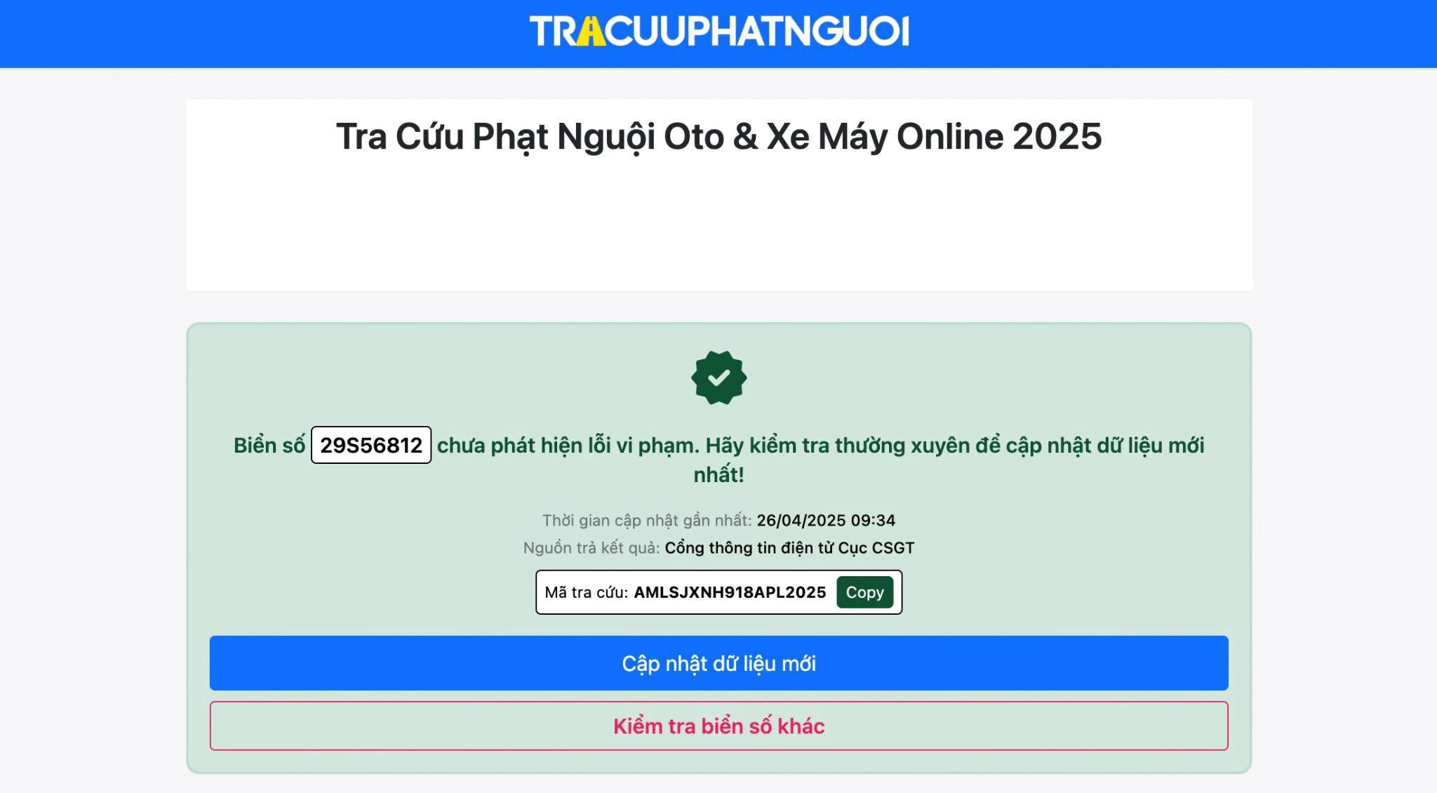 Hướng dẫn người dân Cần Thơ tra cứu phạt nguội xe máy trực tuyến 2025
