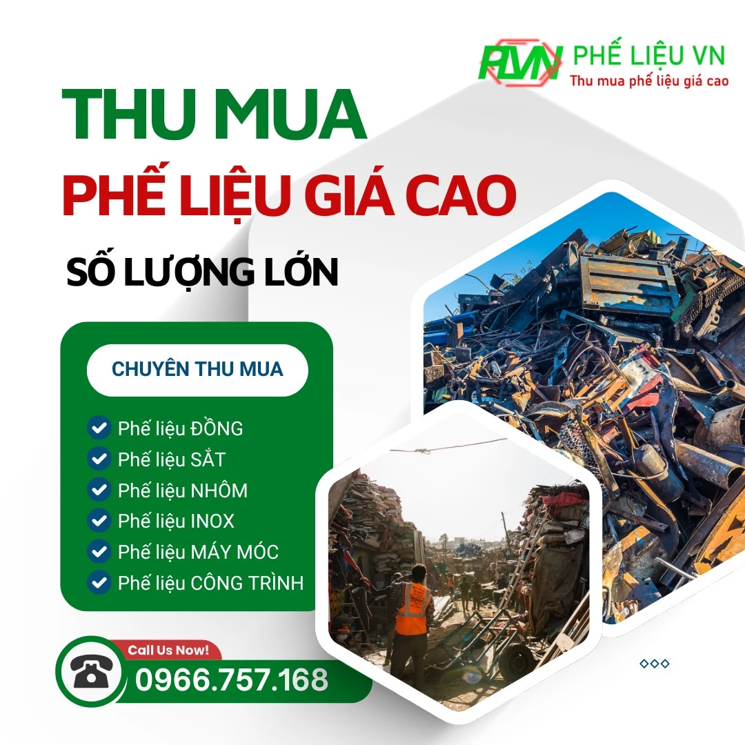 Phế Liệu VN: Thu mua phế liệu tại Cần Thơ giá cao