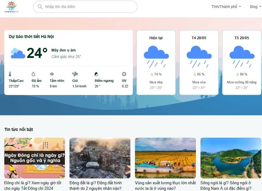 Dự báo thời tiết Cần Thơ: Biến động nhiệt độ, lượng mưa và độ ẩm chi tiết