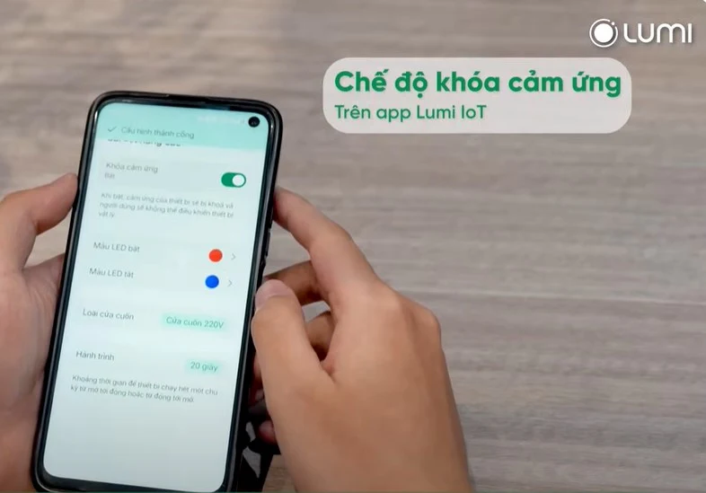 Smart home - Công tắc cửa cuốn thông minh