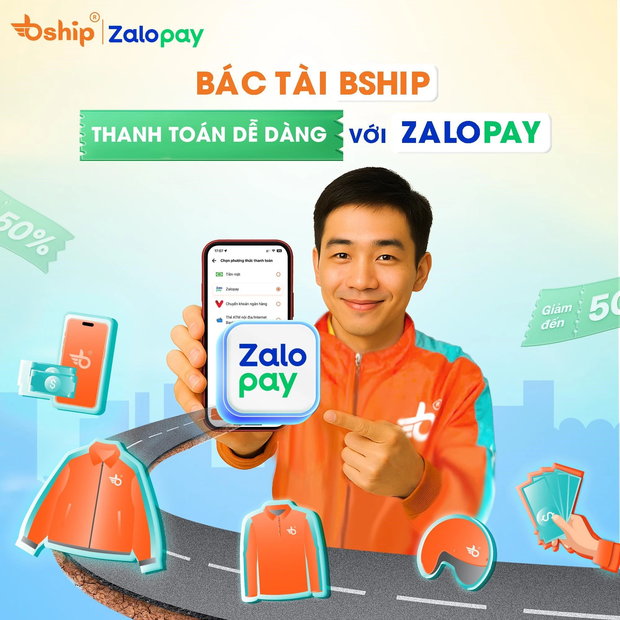 Bship bắt tay cùng Zalo Pay: Ra mắt phương thức thanh toán mới dành riêng cho bác tài