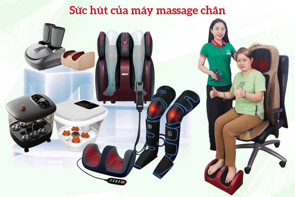Nên mua máy massage chân loại nào tốt? - Nikio thương hiệu máy massage được người Việt tin dùng