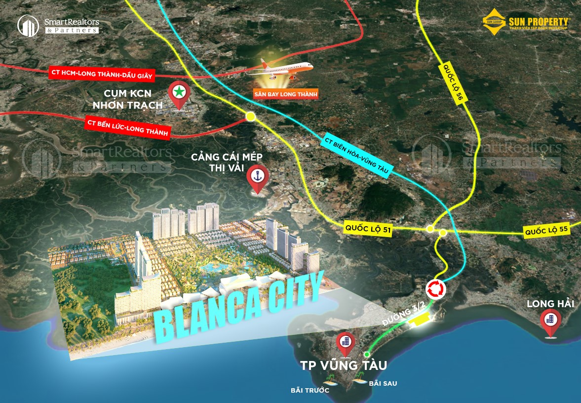 Blanca City - Giá bán giai đoạn đầu và dư địa tăng giá từ hạ tầng và quy hoạch