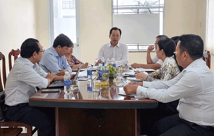 Phó Chủ tịch UBND thành phố Vương Quốc Nam làm việc với Sở Tài chính và Quỹ Bảo lãnh tín dụng cho doanh nghiệp nhỏ và vừa