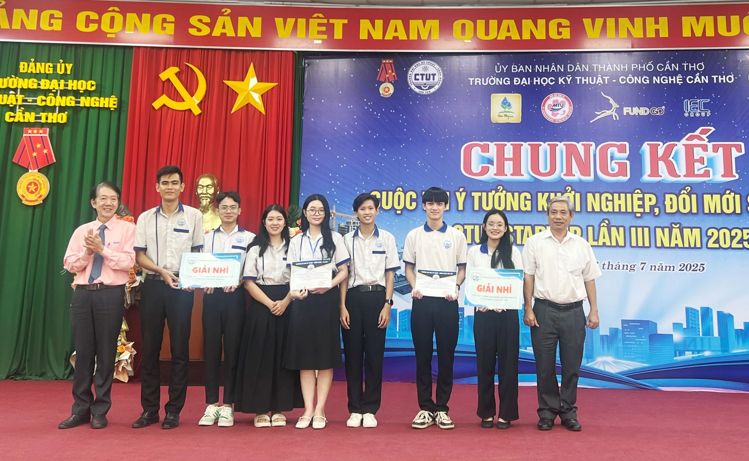 12 dự án tiêu biểu đạt giải “Cuộc thi ý tưởng khởi nghiệp, đổi mới sáng tạo CTUT Startup” năm 2025