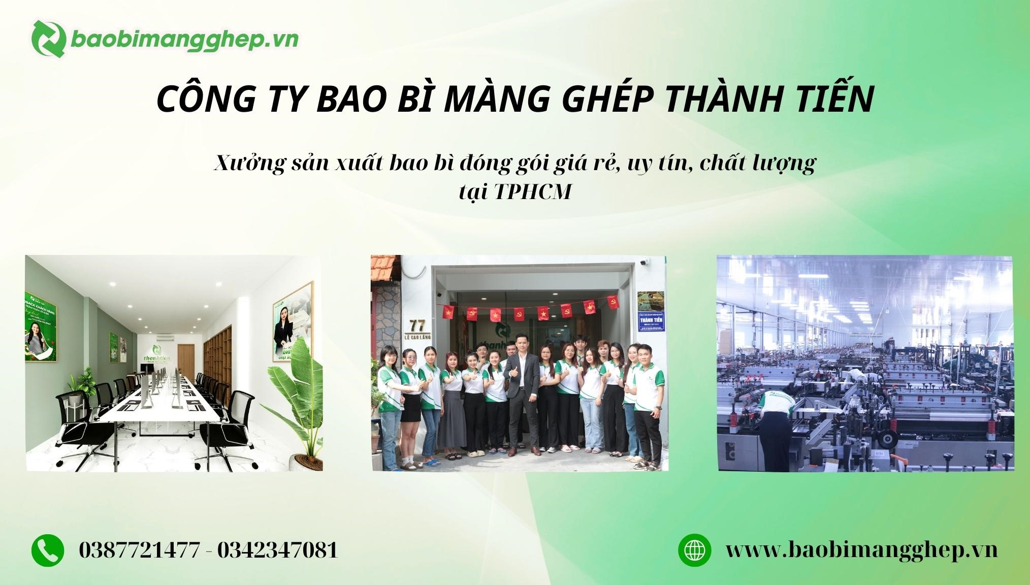 Bao bì màng ghép Thành Tiến - Xưởng sản xuất bao bì đóng gói chất lượng, in ấn theo yêu cầu tại TPHCM