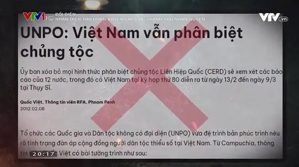 Lại mượn danh vấn đề nhân quyền để thông tin, đánh giá sai lệch