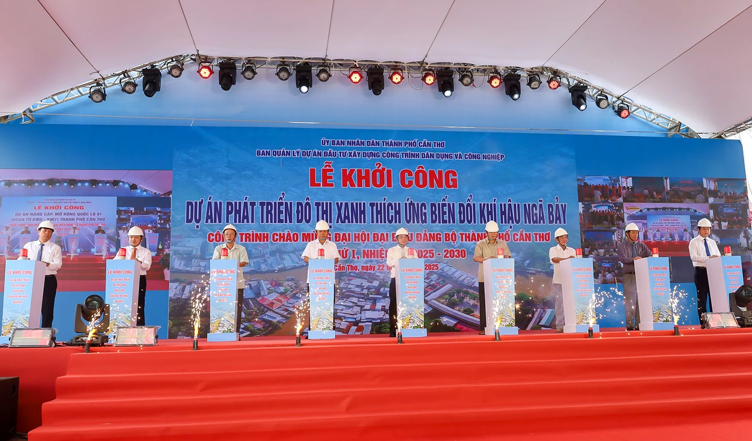 Khởi công, khánh thành 18 công trình chào mừng Đại hội đại biểu Đảng bộ TP Cần Thơ lần thứ I