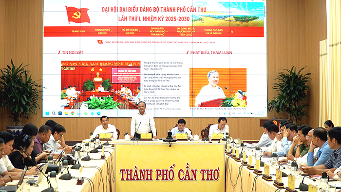 Họp báo thông tin về Đại hội đại biểu Đảng bộ TP Cần Thơ
