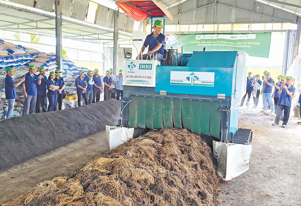 Đưa công nghệ vào quản lý canh tác lúa chất lượng cao và phát thải thấp