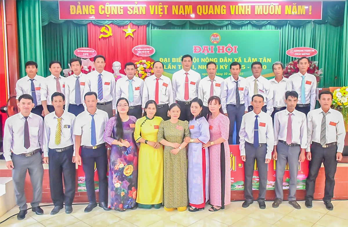 Hội Nông dân xã Lâm Tân tổ chức Đại hội đại biểu lần thứ I, nhiệm kỳ 2025-2030