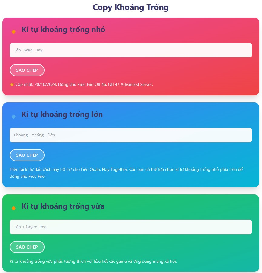 Kí tự đặc biệt khoảng trống: Cách dùng không bị chặn (kèm mẫu) tại kitu360