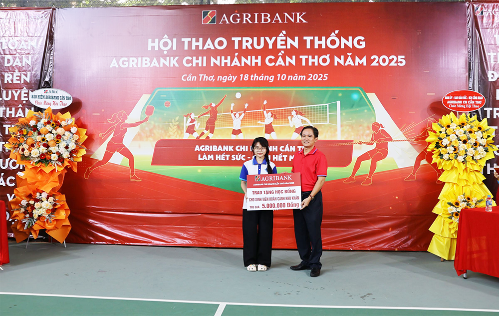 Hơn 200 vận động viên tham gia Hội thao truyền thống năm 2025 của Agribank Chi nhánh Cần Thơ
