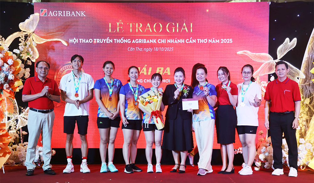 Hơn 200 vận động viên tham gia Hội thao truyền thống năm 2025 của Agribank Chi nhánh Cần Thơ