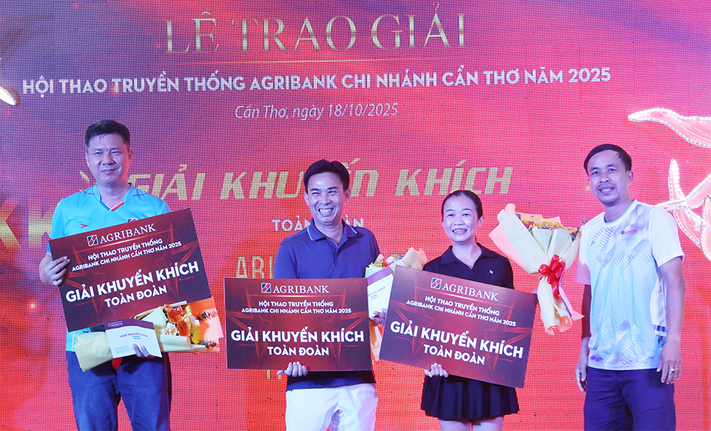 Hơn 200 vận động viên tham gia Hội thao truyền thống năm 2025 của Agribank Chi nhánh Cần Thơ
